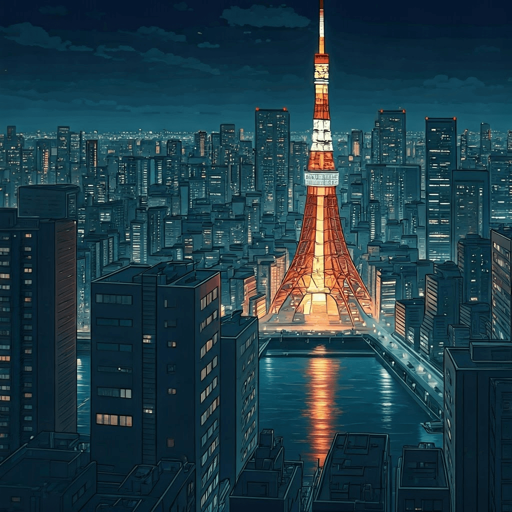 アニメ風：セル画風