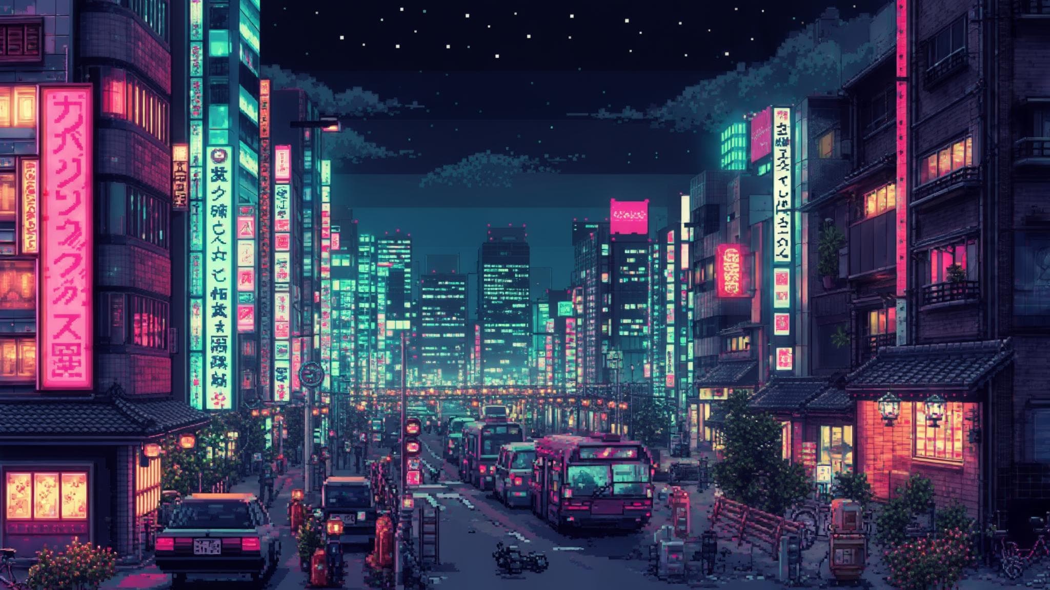 ゲーム風：ドット絵風